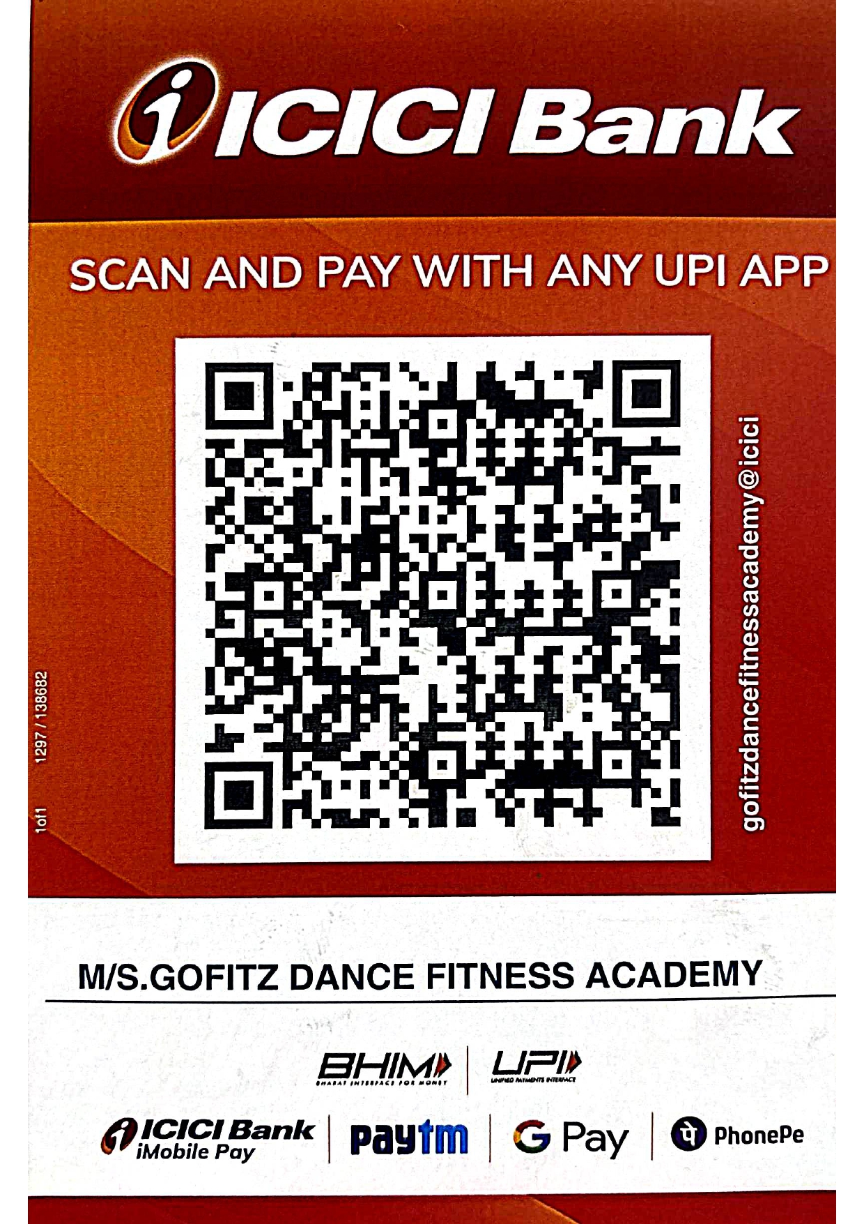 UPI QR code for payment